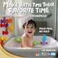 Bunmo Suction Bath Toys 24Pcs | Connect, Build, Create | No Mold Bath Toy | Hours Of Fun & Creativity | Stimulating & Addictive Sensory Suction Toy | No Hole Bath Toy | Mold Free Bath Toys