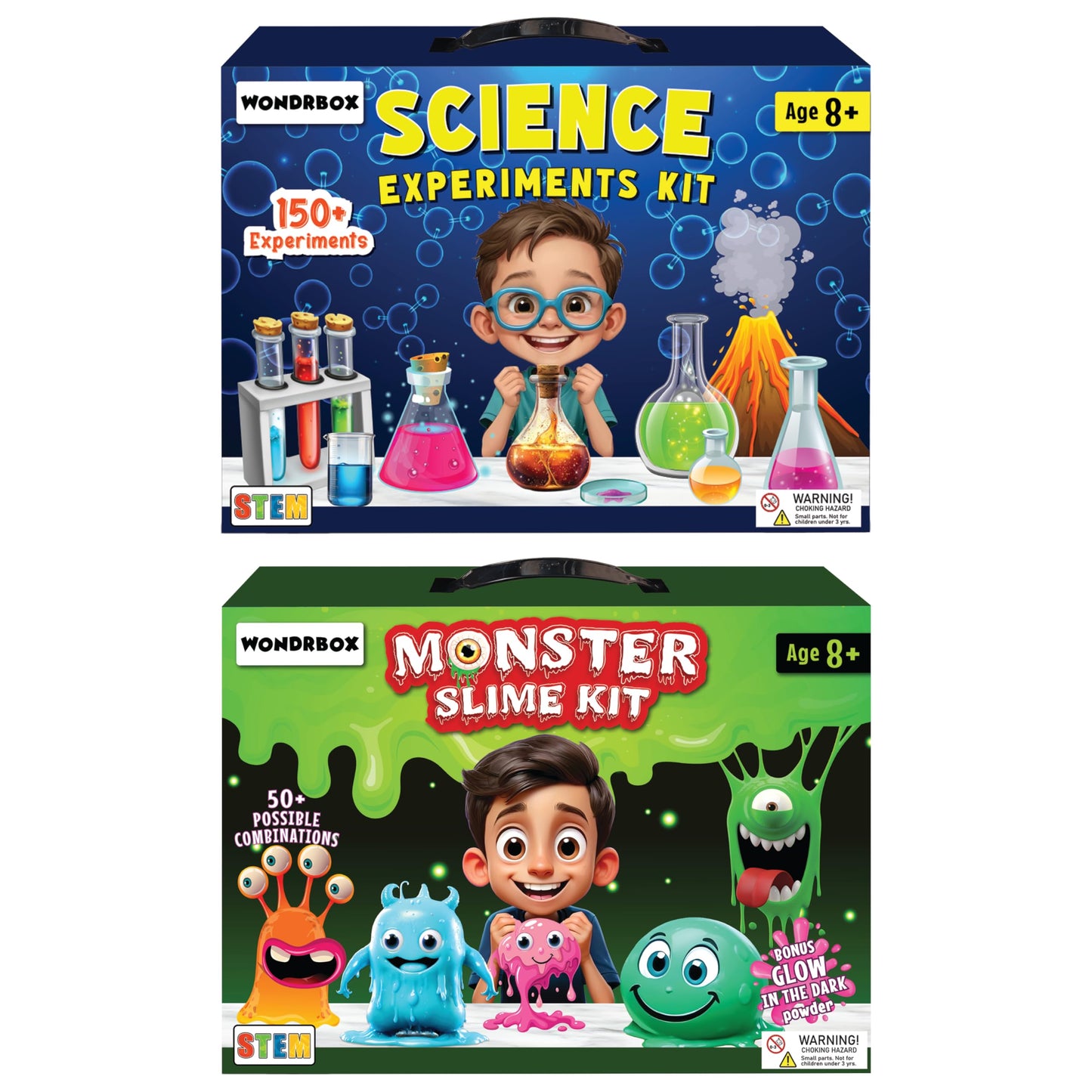 Wondrbox Science Experiment Kit (Science Kit + Slime Kit)