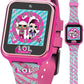 L.O.L. Surprise! Accutime Kids Hot Pink Educational Touchscreen Smart Watch Toy For Girls, Boys, Toddlers - Selfie Cam, Learning