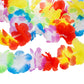 Gejoy 3 Set Grass Skirts for Kids Girls Elastic Hawaiian Hula Dancer Grass Skirt with Flower Leis for Luau Party Costume Set