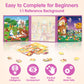 SYNARRY Princess Fairy Party Magnetic Puzzles for Toddlers 3-5 Girls, 36 Pieces Travel Puzzles for Kids Ages 4-6, Airplane Car R