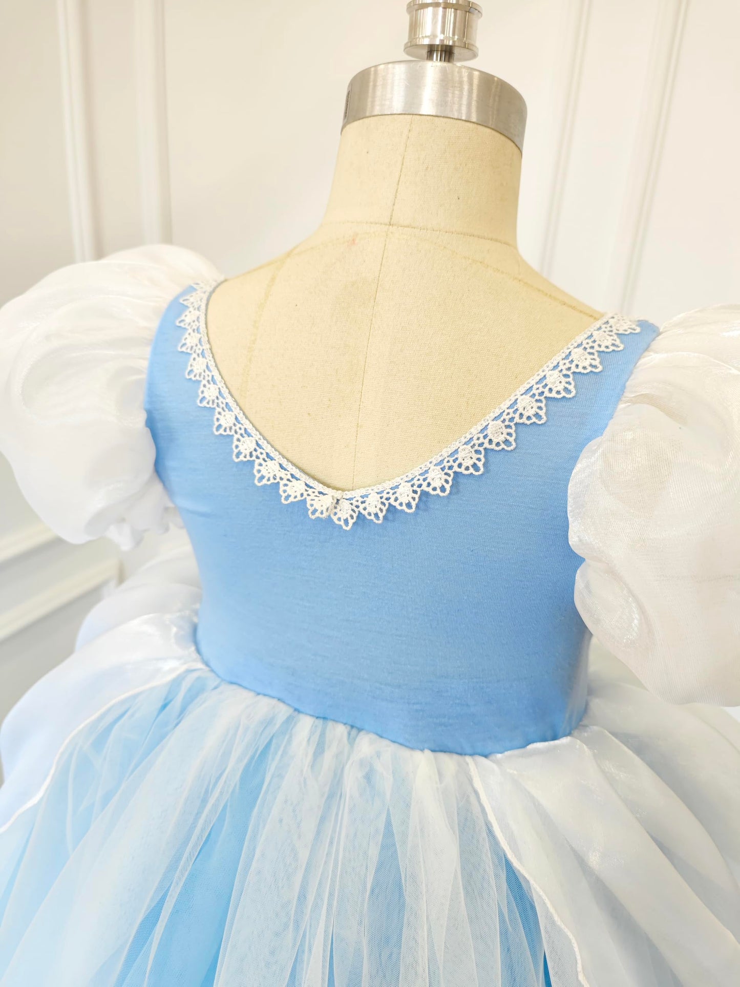 Cinderella Costume For Girls Blue Princess Dress For Girl Toddler Halloween Party Cosplay Costume Toddler Puffy Sleeve