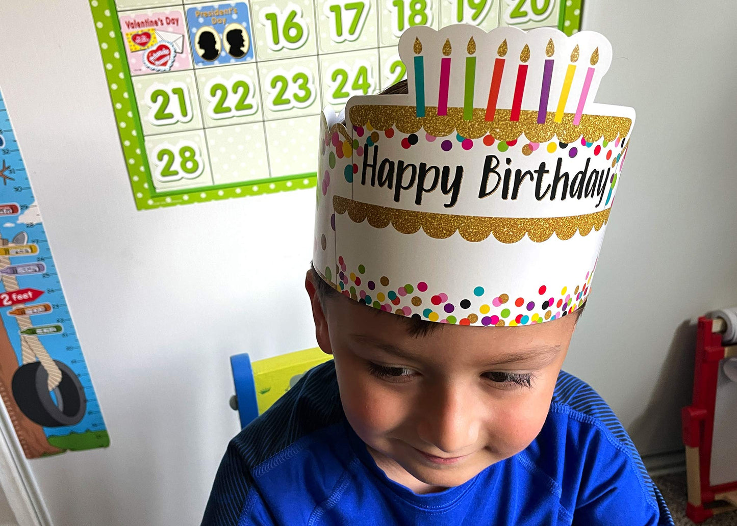 Teacher Created Resources Confetti Happy Birthday Crowns, Pack of 30