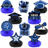 Yisong 10 Pcs Graduation Party Decorations Class of 2025 Congrats Grad Honeycomb Centerpieces Congratulate Graduation Table Topp