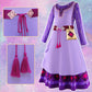 Itvti Wish Asha Costume For Girls Princess Halloween Christmas Dress Purple Cosplay Outfit, 2-3 Years(Tag 100)