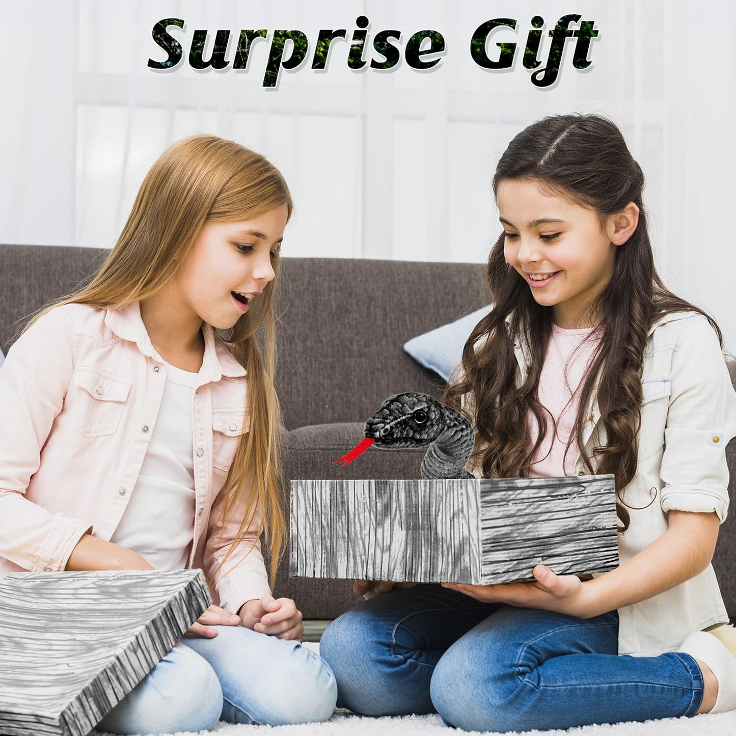 Mgztthw Snake Plush, Stuffed Snake Animal, 80In Large Toy Snakes For Kids, Giant Stuffed Animals Snake, Lifelike Plush Snake For