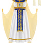 Relibeauty Egyptian Costume Kids Girls Halloween Pharaoh Costume For Girls, 130 White