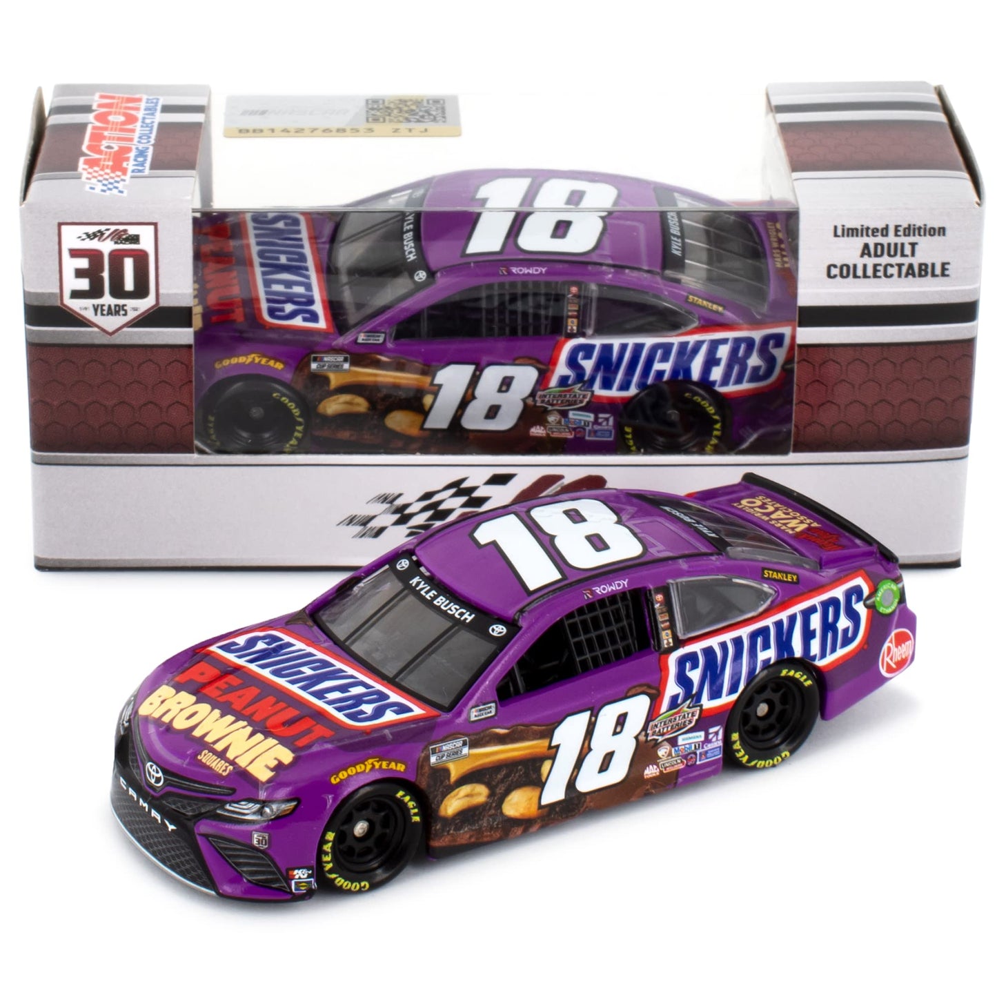 Lionel Racing Kyle Busch 2021 Snickers Peanut Brownie 1:64 Arc Diecast, Multi