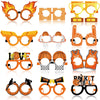 Harrycle 36 Pcs Basketball Party Decorations Basketball Paper Glasses Frame All Star Photo Booth Props Basketball Eyeglasses for