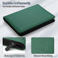 9 Pocket Trading Card Binder 540 Capacity with Zip Closure - enhanced Double Sided PU Leather Card Protector  Hold & Organize Cards for TCG  MTG  Sports Cards (green)
