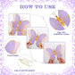Wettarn 20 Pcs Butterfly Centerpieces For Tables Butterfly Party Decorations 3D Golden Butterfly Table Toppers Centerpiece For Girl Party Birthday Baby Shower (Purple,12 X 9 In,10 X 7 In)