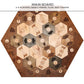 Custom Wood Settler Game Board - 2-4 Players | Main Board Red Oak Frame | Compatible With Catan