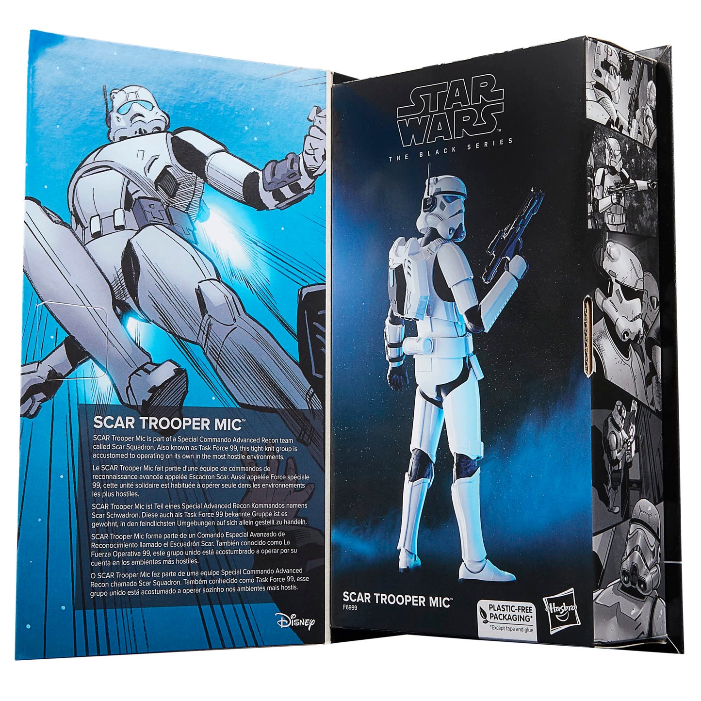 Hasbro Star Wars Scar Trooper Action Figure 15cm - Black Plastic (Model F69995L0)