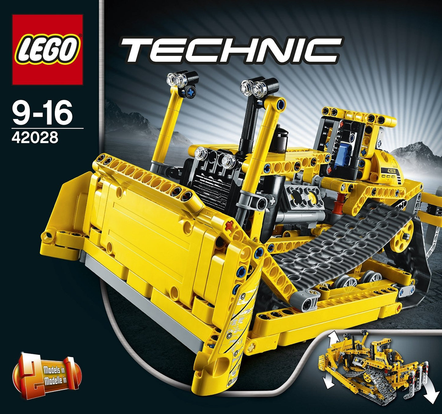 LEGO TECHNIC 42028 Bulldozer - Multicolor Building Set, Made of Acrylonitrile Butadiene Styrene, Perfect for Creative Play