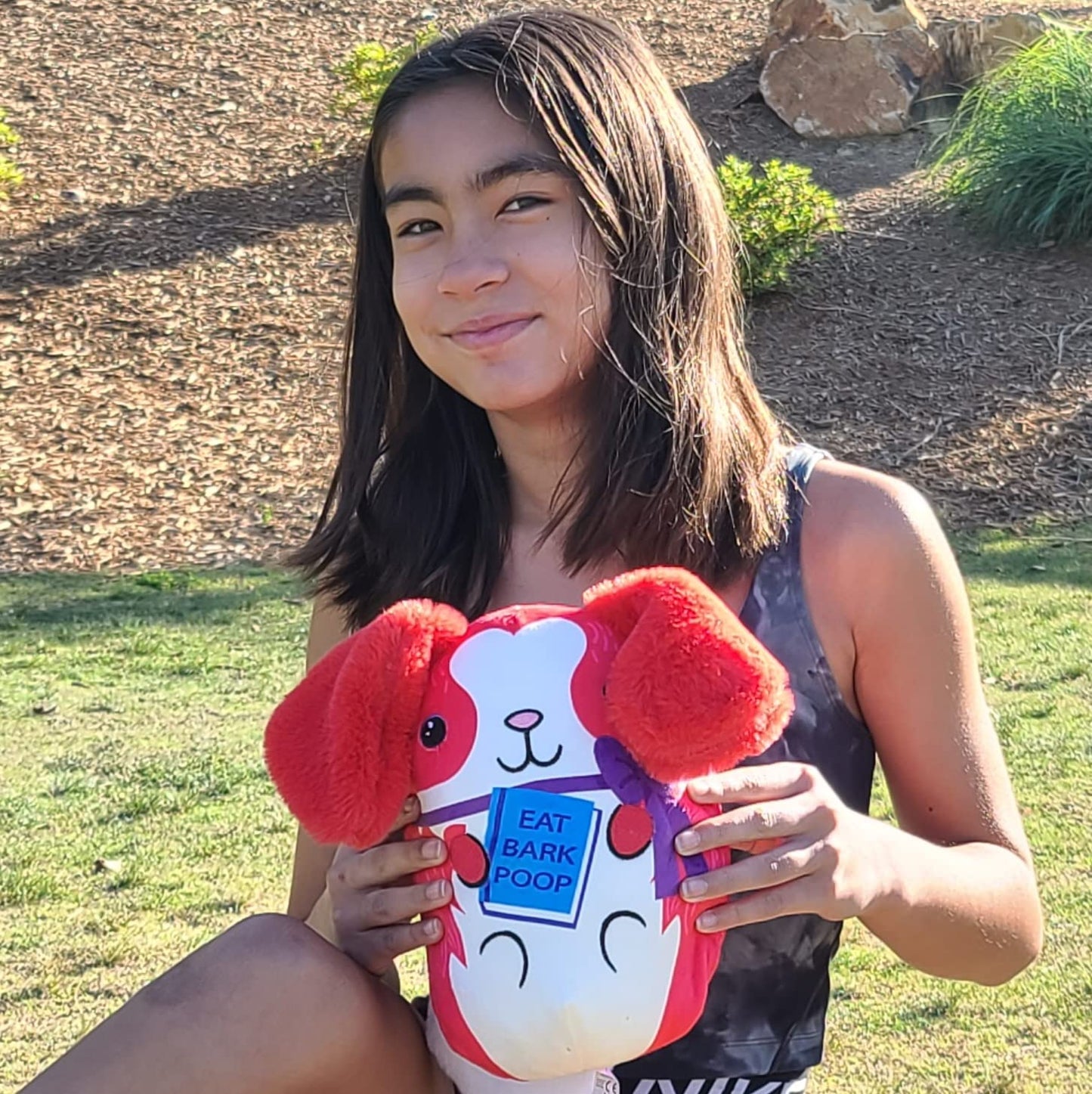 Dogs Vs Squirls - Victoria - Jumbo - 8' Super-Soft & Bean-Filled Plushies! Collect These As Desk Pets, Fidget Toys, Or Sensory Toys - Great For Kids, Boys, & Girls!