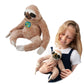 Ecobuddiez - Sloth From Deluxebase. 8-Inch Sustainable Plush Animal From Recycled Materials, Eco-Friendly Soft Stuffed Toy, Chil