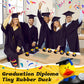 Sratte 24 Pack 2 Graduation Ducks Class of 2025 Diploma Grad Bulk Rubber Ducks for Cruise Student Adults Graduates Gift Prize Gr