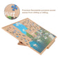 LAVIEVERT Portable Wooden Jigsaw Puzzle Board - Non-Slip Surface for Up to 1000 Pieces - Khaki Puzzle Storage Solution