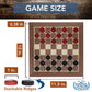 WE Games Wooden Checkers Set - 12 in. Red and Black, Model 181312, Classic Design