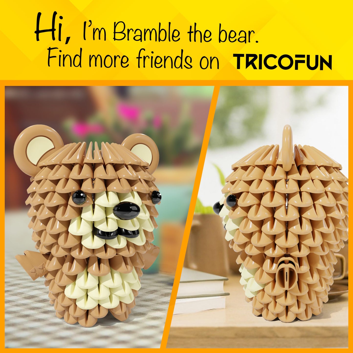 Tricofun Creative Soft Building Blocks, Cute Animal Kit Assembling Building Toys Gifts For Kids And 6+ Interactive Building Toy