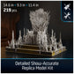 4D Build  Game of Thrones Iron Throne 3D Model Kit 219 Pcs  Desk D?cor mature-themed Puzzles for Fantasy Book GOT Fans  3D Puzzles for mature-themeds & Teens 12+