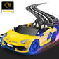 2-Seater Ride On Car 24V Electric Lamborghini For Kids High Speed 13Km/H Drift Sports Car With Pu Leather Seats W/Adjustable Saf
