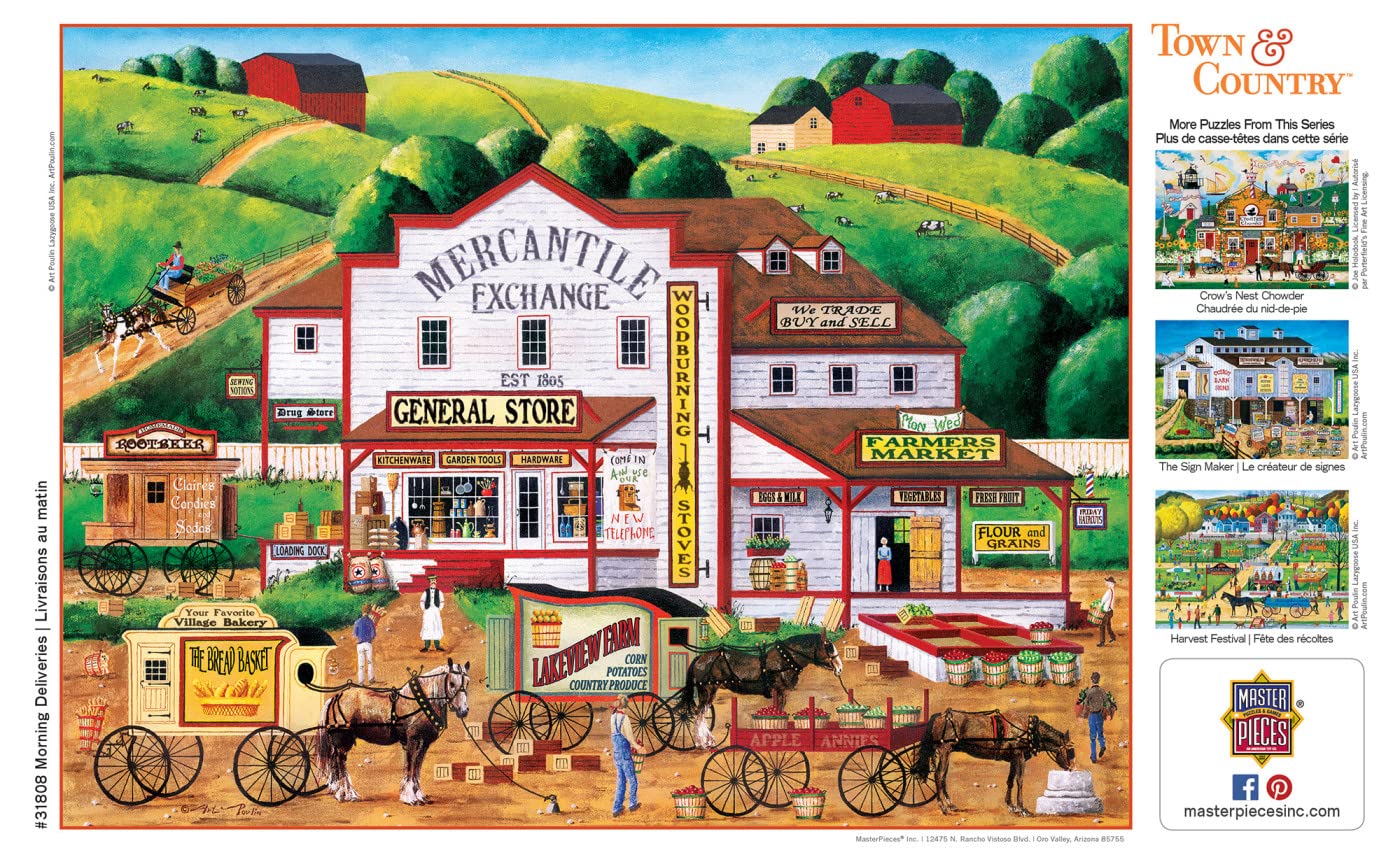 Masterpieces 300 Piece Ez Grip Jigsaw Puzzle - Morning Deliveries - 18'X24'