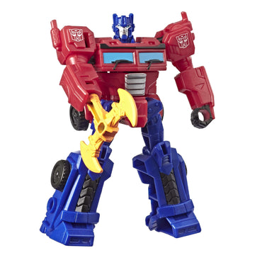 Transformers Toys Cyberverse Action Attackers Scout Class Optimus Prime Action Figure - Repeatable Energon Axe Attack Move - For Kids Ages 6 & Up, 3.75'