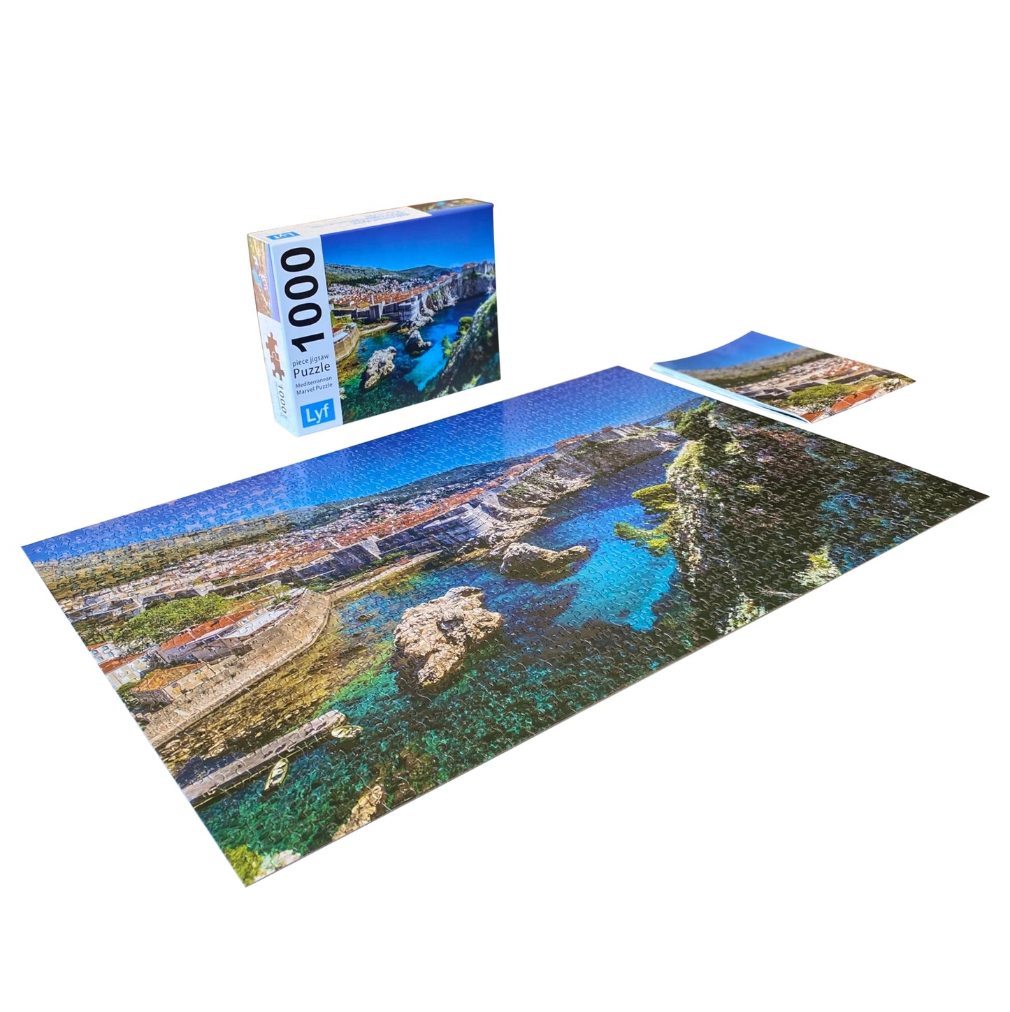 Lyf Jigsaw Puzzle 1000 Piece - Mediterranean Marvel Series 01 Dubrovnik Croatia Premium Quality Puzzles For Adults 1000 Piece Fi