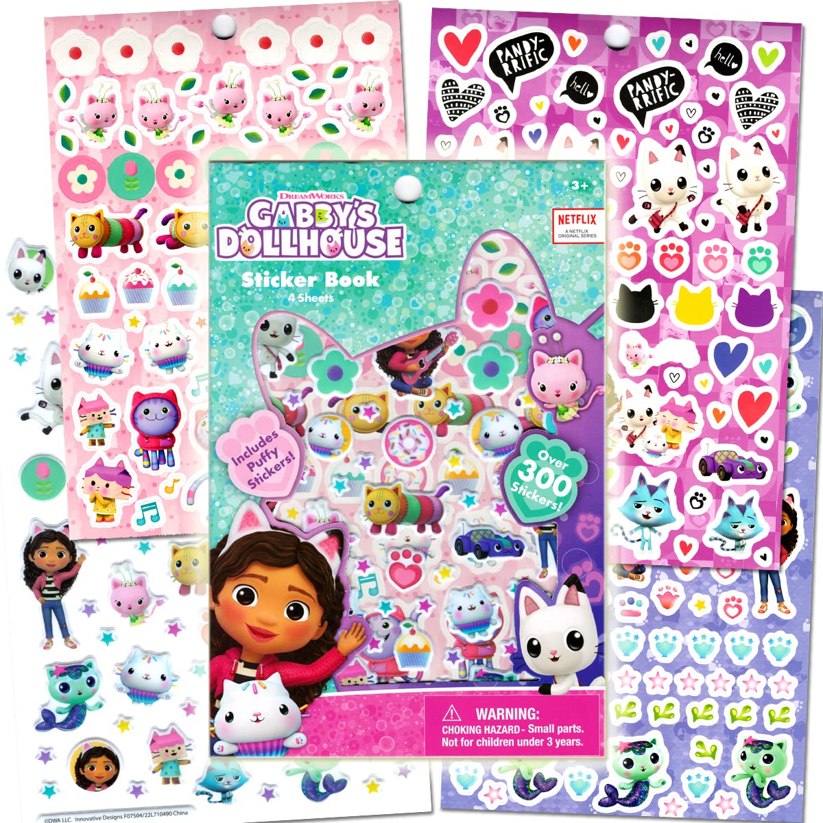 Gabbys Dollhouse Coloring Book Super Set for Girls - Bundle with Activity Pack, Kids Coloring Book, Stickers and More
