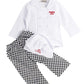 Stylesilove Baby Unisex Cook Chef Costume, Pants And Hat 3-Pc (90/12-18 Months) White