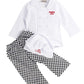 stylesilove Baby Unisex Cook Cuisine Chef Costume  Pants and Hat 3-pc (80/6-12 Months) White