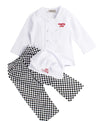 stylesilove Baby Unisex Cook Cuisine Chef Costume  Pants and Hat 3-pc (80/6-12 Months) White