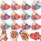 Easter Basket Stuffers,24 Pack Fidget Stress Balls With Cards Heart Stress Relief Toys Squeeze Balls For Kids Boys Girls Classroom Exchange School Prize And Easter Party Favors Gifts