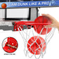 Indoor Mini Basketball Hoop Set for Kids Toddlers mature-themed  Portable Outdoor Wall Mounted Mini Hoop with 4 Balls Over The Door Wall  Room Office Pool Basketball Toys Graduation Gift for Kids Boys Teens