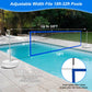 Pool Volleyball Net Set With Solar Colorful Lights, Portable Outdoor Led Light Up Volleyball Net For Pool 15Ft-32Ft Adjustable L
