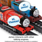 Thomas & Friends Motorized Toy Train Talking James Engine With Sounds Phrases & Coal Car For Preschool Pretend Play Kids Ages 3+ Years