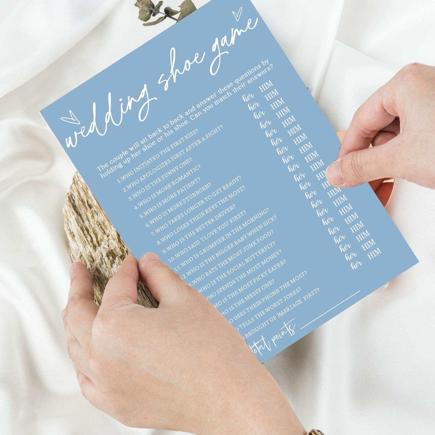 Bridal Shower Games Cards, Wedding Shoe Game, Bridal Shower Games 25 Guests, Engagement Party Wedding Games for Guests, Minimali