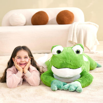 IKASA Giant Frog Stuffed Animal Plush Toy  30 Large Frogs Cute Plushie Toys for Kids Girls Boys