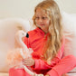 Laila and Lainey Plush Ballerina Flamingo Stuffed Animal 16.5 Inch Gold for Girls Birthday Gifts and Decor