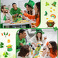Halloscume 116pcs DIY Leprechaun Trap Kit St Patricks Day Decorations DIY to Catch a Leprechaun Trap Craft Set Rainbow Irish Th