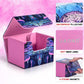 Uaono Deck Box For Mtg Cards, Trading Card Storage Box Holds 120+ Sleeved Commander Deck, Pu Leather Card Box Suits Tcg Magic Cards With 2 Dividers (Purple,Skull)