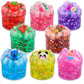 8 Pack Jelly Cube Crunchy Slime Kit  with Soft Stretchy Non-Sticky Clear Crunchy Slime Toy  Stress Relief Toy for Girls and Boys  Best Birthday Gift  Kids Party Favors and School Education