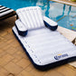 Corona Adirondack Pool Chair Float - Back, Leg, & Arm Rests, And Cup Holder - Pool Floating Chair For Adults