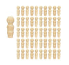 50 Pieces Wood Peg Dolls Unfinished Wooden People Craft Blank Family Figures 3/4 x 2-1/4 inch