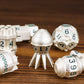 Udixi Metal Dice Set D&D, 7-Die D And D Rpg Polyhedral Metal Dnd Dice Set With Leather Pouch For Role Playing Games Dungeons And