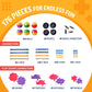 STEM Master Educational Building Blocks Kit, 176 Pieces, Multicolor - Perfect Easter Basket Stuffers for Kids Ages 4-8