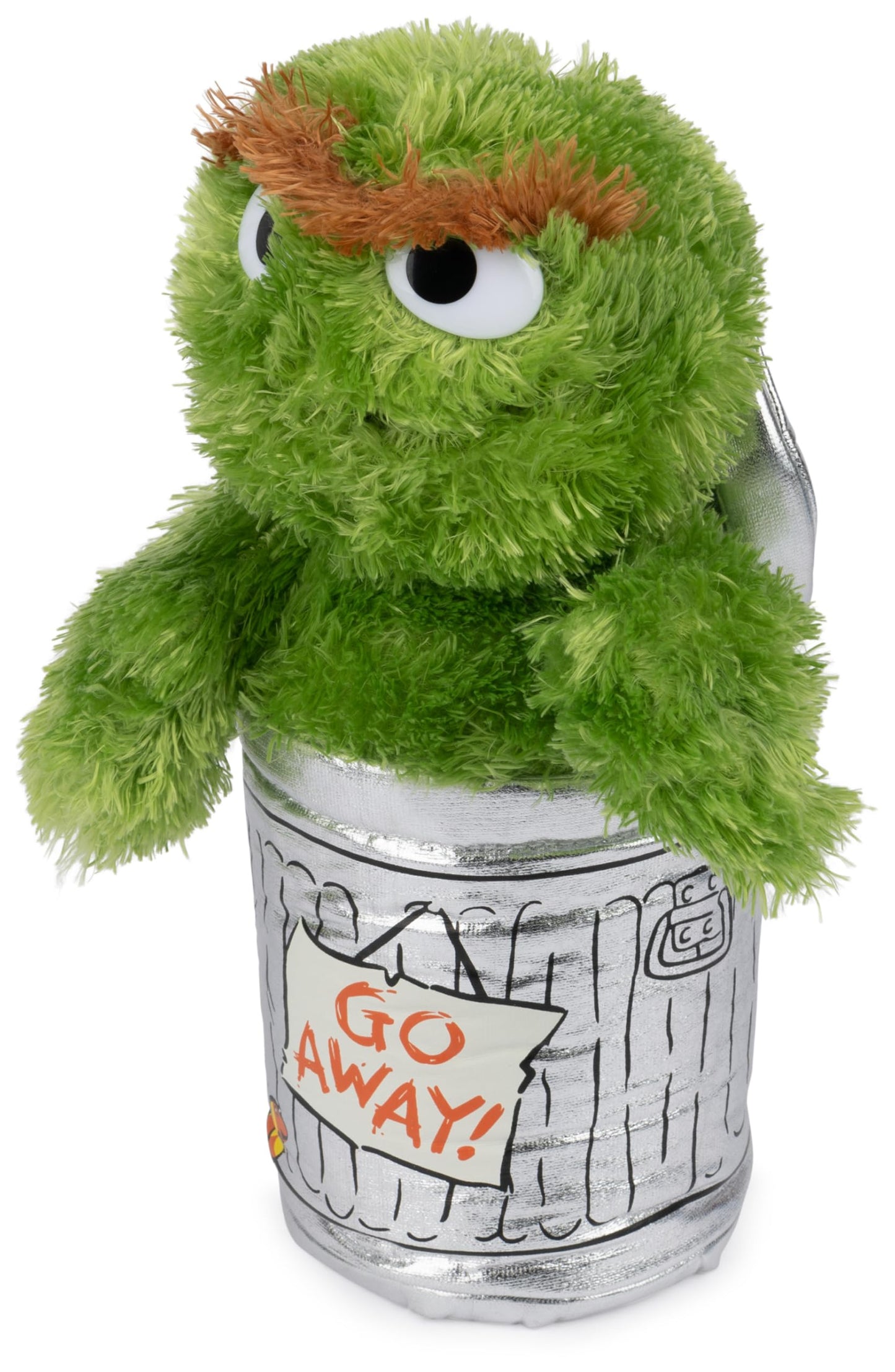 GUND Oscar the Grouch Plush Toy, 10” Green/Silver, Premium Polyester, Ages 1+, Model URT08531-6047468