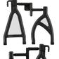 RPM 80602 Rear Upper/Lower A-Arms Black 1/16 E-Revo Black