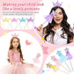 Hollowfly 24 Pcs Princess Party Favors Including 12 Glitter Star Fairy Wands and 12 Sequin Princess Crown Headbands for Girls Bi